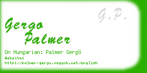gergo palmer business card